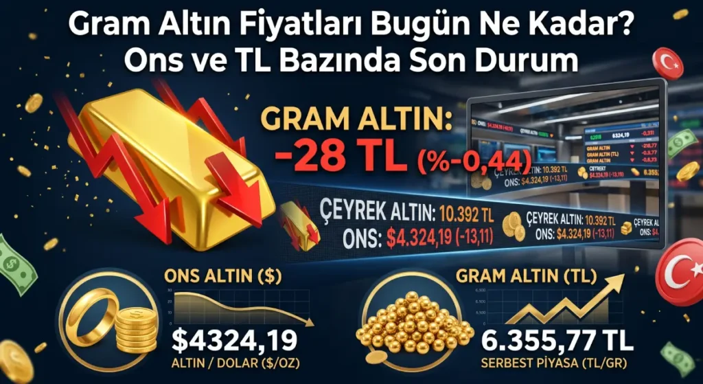 gram altın fiyatları bugün